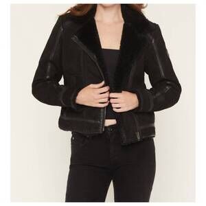 NEW MAURITIUS rila leather jacket in black